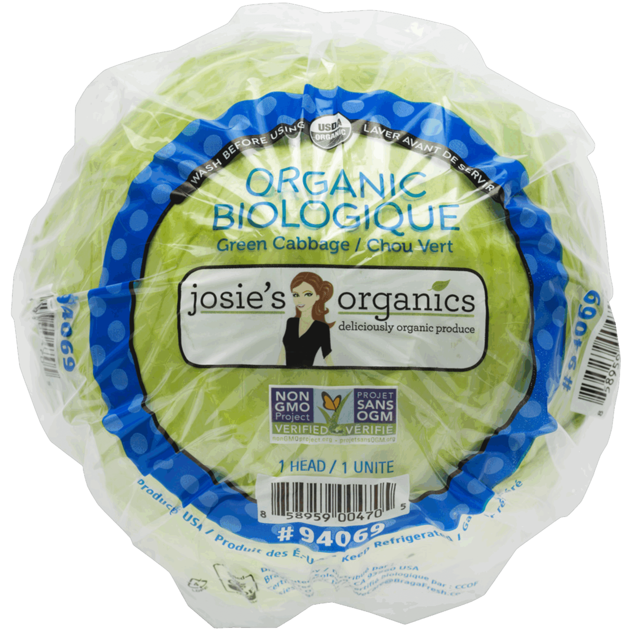 Organic Green Cabbage