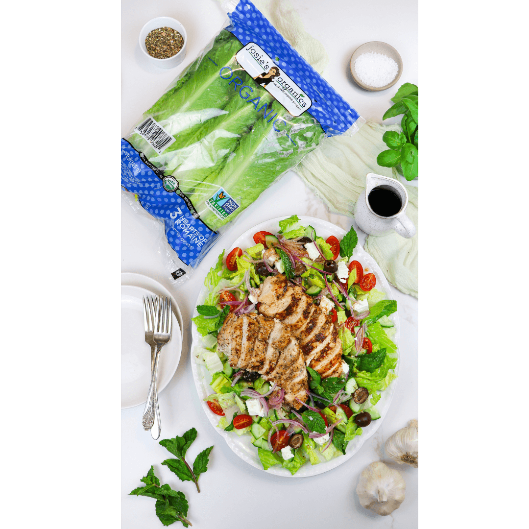 Greek Salad with Romaine & Chicken