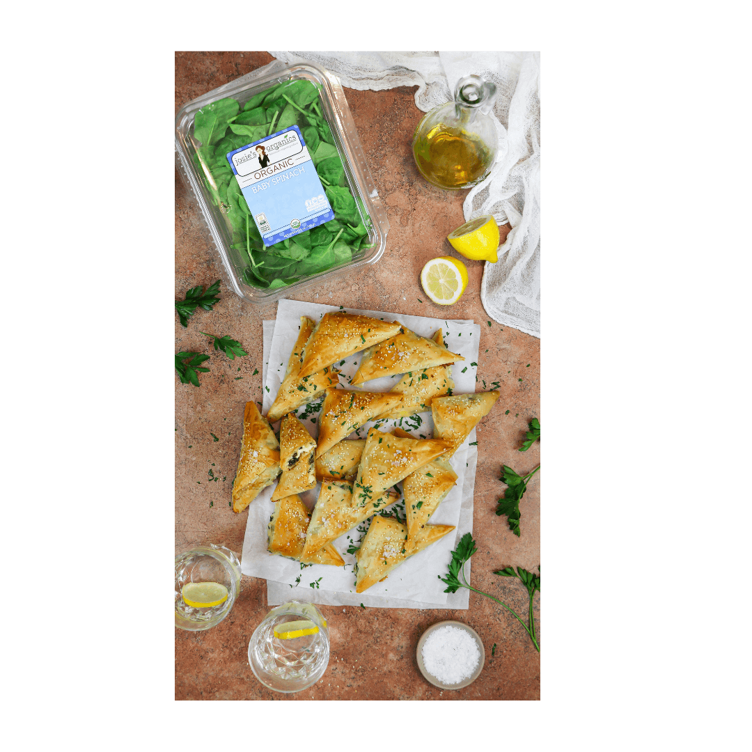Spinach Spanakopita Triangles