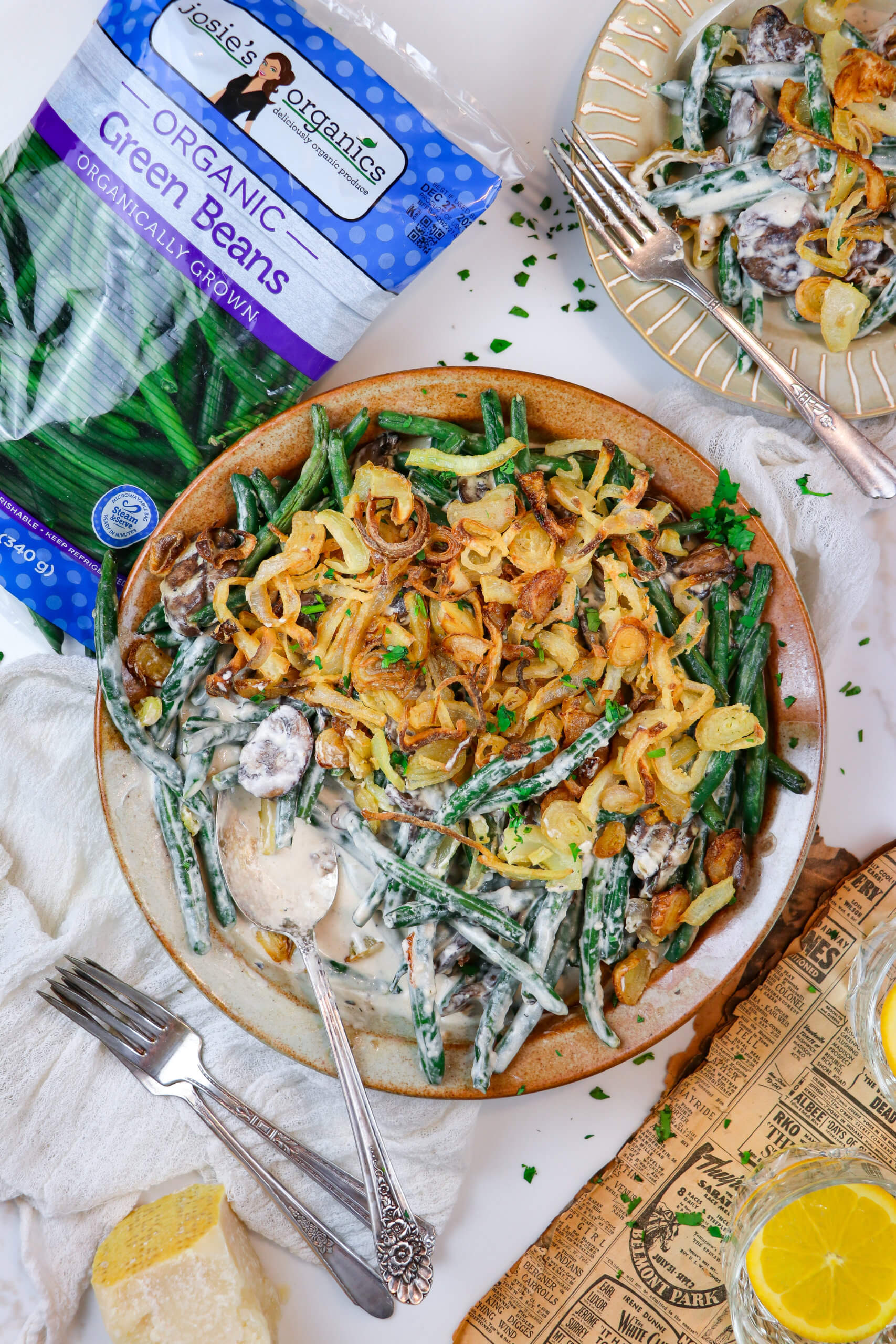 Crispy Shallot Green Bean Casserole Josie's Organics